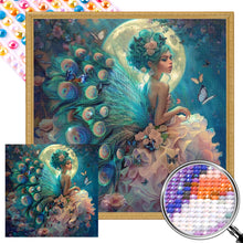 Load image into Gallery viewer, AB Diamond Painting - Full Round - Peacock Girl (40*40CM)
