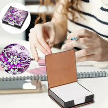 Load image into Gallery viewer, Leather 5D Diamond Painting Kit Note Box DIY Diamond Art Notepad Box (B)
