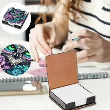 Load image into Gallery viewer, Leather 5D Diamond Painting Kit Note Box DIY Diamond Art Notepad Box (D)
