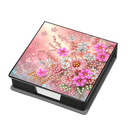 Leather 5D Diamond Painting Kit Note Box DIY Diamond Art Notepad Box (G)