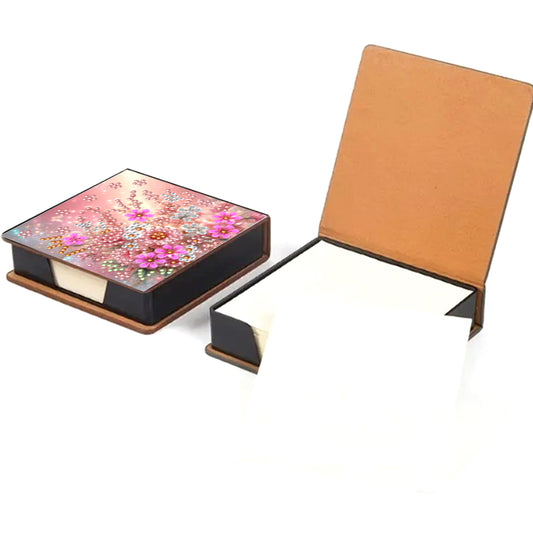 Leather 5D Diamond Painting Kit Note Box DIY Diamond Art Notepad Box (G)
