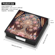 Load image into Gallery viewer, Wooden Diamond Painting Kit Note Box with 160 Sheets Diamond Art Notepad Box (H)
