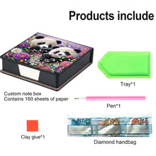 Load image into Gallery viewer, Wooden Diamond Painting Kit Note Box with 160 Sheets Diamond Art Notepad Box (K)
