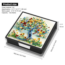Load image into Gallery viewer, Wooden Diamond Painting Kit Note Box with 160 Sheets Diamond Art Notepad Box (L)
