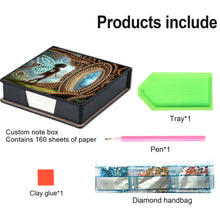 Load image into Gallery viewer, Wooden Diamond Painting Kit Note Box with 160 Sheets Diamond Art Notepad Box (M)

