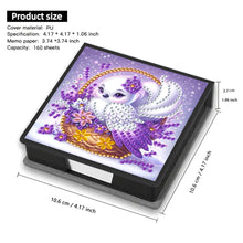 Load image into Gallery viewer, Wooden Diamond Painting Kit Note Box with 160 Sheets Diamond Art Notepad Box (O)
