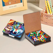 Load image into Gallery viewer, Wooden Diamond Painting Kit Note Box with 160 Sheets Diamond Art Notepad Box (T)
