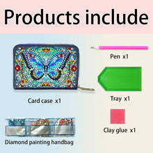 Load image into Gallery viewer, Diamond Painting Card Holder Coin Purse Diamond Art Wallet Pouch for Women (B)
