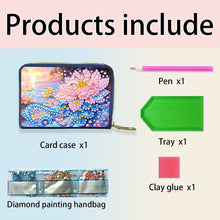 Load image into Gallery viewer, Diamond Painting Card Holder Coin Purse Diamond Art Wallet Pouch for Women (E)
