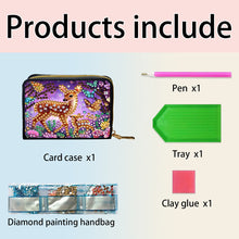 Load image into Gallery viewer, Diamond Painting Card Holder Coin Purse Diamond Art Wallet Pouch for Women (F)
