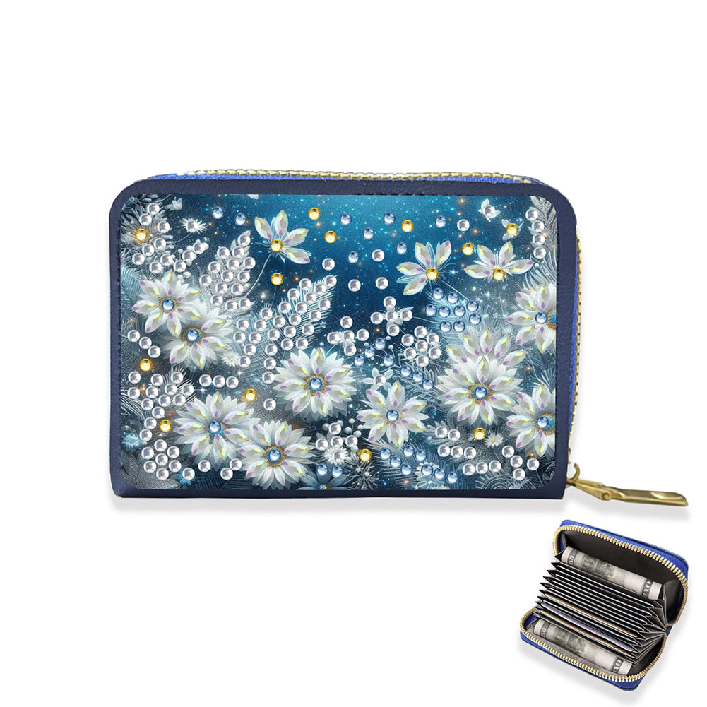 Diamond Painting Card Holder Coin Purse Diamond Art Wallet Pouch for Women (G)