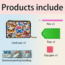 Load image into Gallery viewer, Diamond Painting Card Holder Coin Purse Diamond Art Wallet Pouch for Women (I)
