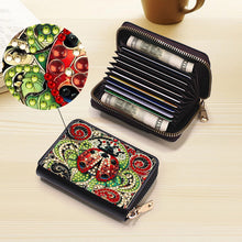 Load image into Gallery viewer, Diamond Painting Card Holder Coin Purse Diamond Art Wallet Pouch for Women (J)
