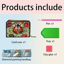 Load image into Gallery viewer, Diamond Painting Card Holder Coin Purse Diamond Art Wallet Pouch for Women (J)
