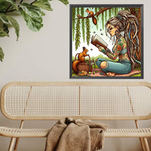Load image into Gallery viewer, Diamond Painting - Full Square - Reading Girl (40*40CM)
