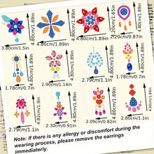 Load image into Gallery viewer, 12 Pairs Diamond Painting Earrings DIY Diamond Art Earrings for Adults (C)
