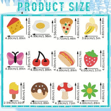 Load image into Gallery viewer, 12 Pairs Diamond Painting Earrings DIY Diamond Art Earrings for Adults (D)
