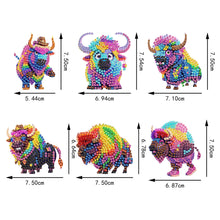 Load image into Gallery viewer, 6Pcs Diamond Painting Refrigerator Magnets Diamond Art Kits for Adults (E)
