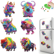 Load image into Gallery viewer, 6Pcs Diamond Painting Refrigerator Magnets Diamond Art Kits for Adults (E)
