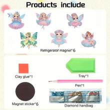 Load image into Gallery viewer, 6Pcs Diamond Painting Refrigerator Magnets Diamond Art Kits for Adults (K)
