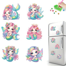 Load image into Gallery viewer, 6Pcs Diamond Painting Refrigerator Magnets Diamond Art Kits for Adults (L)
