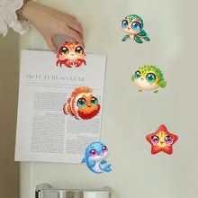 Load image into Gallery viewer, 6Pcs Diamond Painting Refrigerator Magnets Diamond Art Kits for Adults (N)
