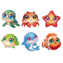Load image into Gallery viewer, 6Pcs Diamond Painting Refrigerator Magnets Diamond Art Kits for Adults (N)
