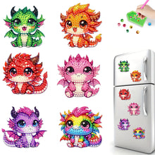 Load image into Gallery viewer, 6Pcs Diamond Painting Refrigerator Magnets Diamond Art Kits for Adults (P)
