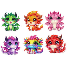 Load image into Gallery viewer, 6Pcs Diamond Painting Refrigerator Magnets Diamond Art Kits for Adults (P)
