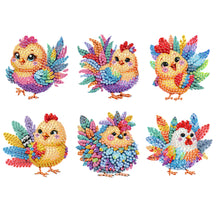 Load image into Gallery viewer, 6Pcs Diamond Painting Refrigerator Magnets Diamond Art Kits for Adults (Q)
