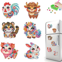 Load image into Gallery viewer, 6Pcs Diamond Painting Refrigerator Magnets Diamond Art Kits for Adults (T)
