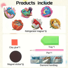 Load image into Gallery viewer, 6Pcs Diamond Painting Refrigerator Magnets Diamond Art Kits for Adults (V)
