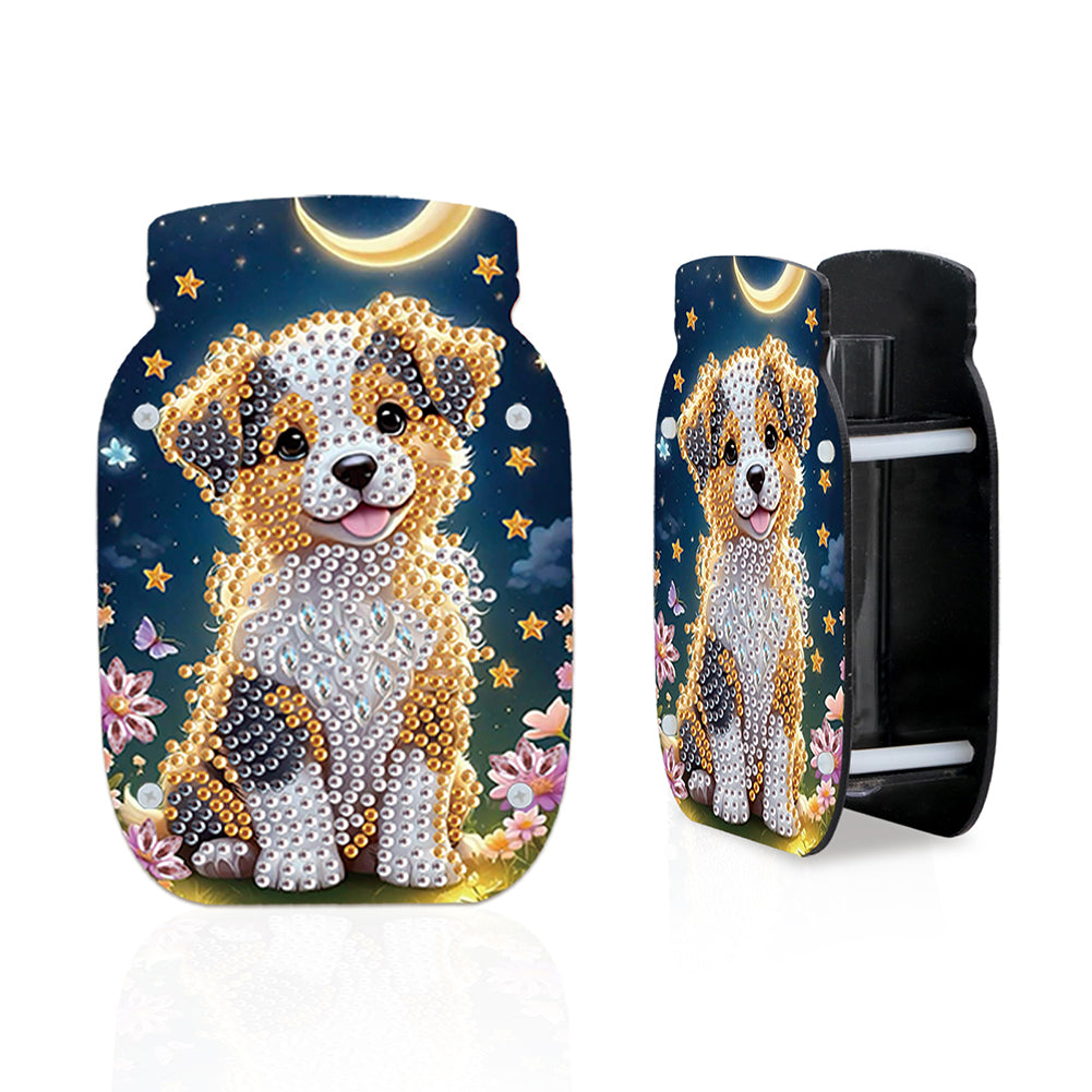 Dog Acrylic Double Sided Special Shape Diamond Painting Vase Bedroom Table Decor