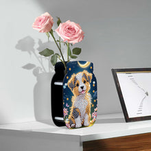 Load image into Gallery viewer, Dog Acrylic Double Sided Special Shape Diamond Painting Vase Bedroom Table Decor
