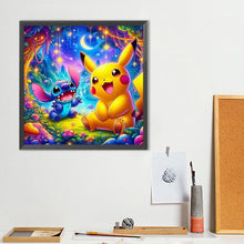 Load image into Gallery viewer, Diamond Painting - Full Round - Stitch Pikachu (40*40CM)
