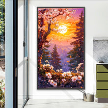 Load image into Gallery viewer, AB Diamond Painting - Full Round - Flowers, Forest And Sun (40*70CM)

