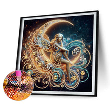 Load image into Gallery viewer, 4 Pcs Diamond Painting - Partial Special Shaped - Moonlight Goddess (30*30CM)
