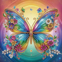Load image into Gallery viewer, 4 Pcs Diamond Painting - Partial Special Shaped - Flowers And Butterflies (30*30CM)
