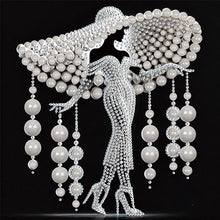 Load image into Gallery viewer, 4 Pcs  Diamond Painting - Partial Special Shaped - Elegant Lady (30*30CM)
