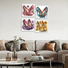 Load image into Gallery viewer, 4 Pcs  Diamond Painting - Partial Special Shaped - High Heels (30*30CM)
