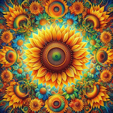 Load image into Gallery viewer, Diamond Painting - Full Round - Sunflower (30*30CM)
