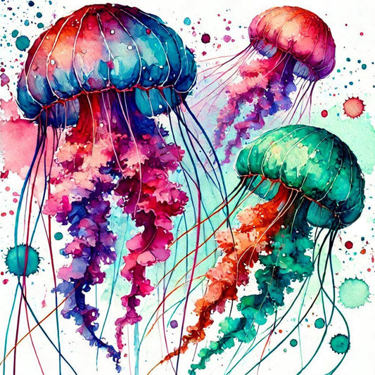 Diamond Painting - Full Round - Jellyfish (40*40CM)