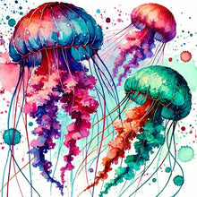 Load image into Gallery viewer, Diamond Painting - Full Round - Jellyfish (40*40CM)
