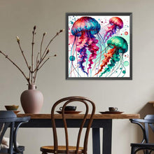 Load image into Gallery viewer, Diamond Painting - Full Round - Jellyfish (40*40CM)
