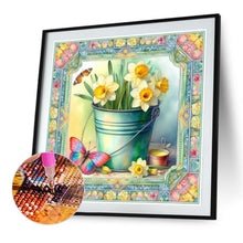 Load image into Gallery viewer, Diamond Painting - Full Round - Butterfly Daffodil (40*40CM)
