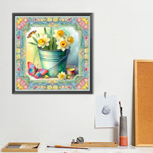 Load image into Gallery viewer, Diamond Painting - Full Round - Butterfly Daffodil (40*40CM)
