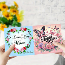 Load image into Gallery viewer, 6PCS Mother s Day DIY Diamond Art Greeting Cards Congratulations Cards &amp; Gifts
