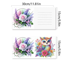 Load image into Gallery viewer, 6PCS Owl DIY Diamond Art Greeting Cards Congratulations Cards &amp; Gifts for Friend
