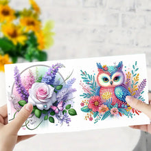 Load image into Gallery viewer, 6PCS Owl DIY Diamond Art Greeting Cards Congratulations Cards &amp; Gifts for Friend
