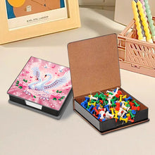 Load image into Gallery viewer, Animals Leather Diamond Art Note Box with 160 Sheets of Paper for DIY Art Craft
